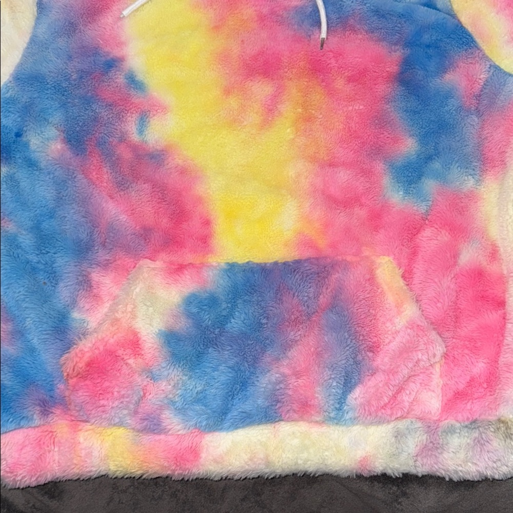 Super Warm Women’s Or Men’s Colorful Tie-Dye Women's Fluffy Sweater. Women’s XXL - Picture 4 of 9